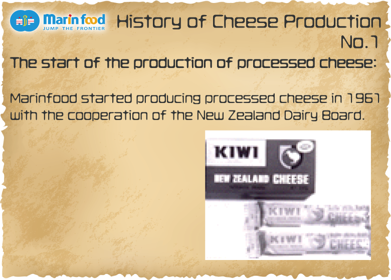 The start of the production of processed cheese